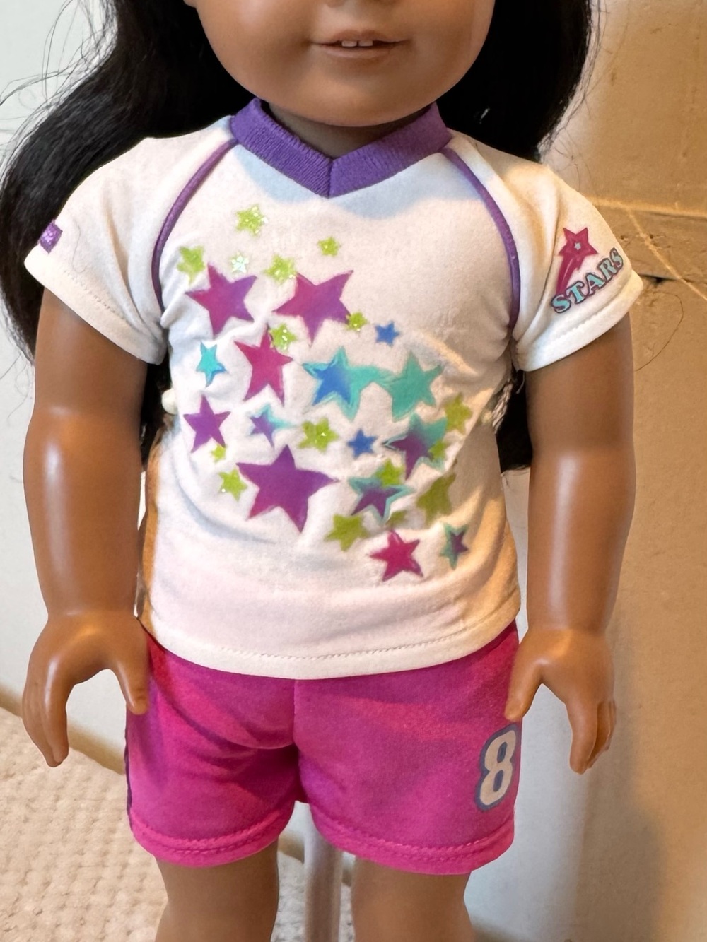 Authentic American Girl Doll Stars Cheer Gym Uniform Shorts Outfit TLC